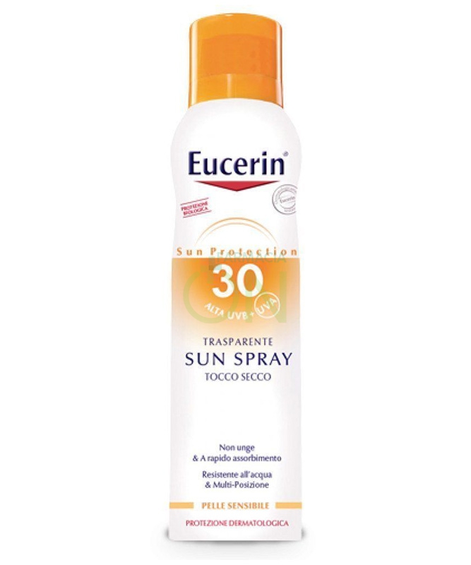 Eucerin Linea Sun SPF30 Spray Corpo Effetto Asciutto Pelle Sensibile 200 ml