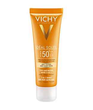 Vichy Linea Ideal Soleil SPF50  Protezione Anti Macchie 3 in 1 Colorata 50 ml
