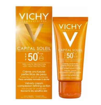 Vichy Linea Ideal Soleil SPF50  Crema Vellutata Perfezionatrice di Pelle 50 ml